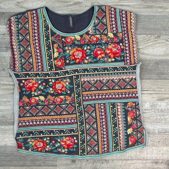 Savanna Jane Heavily Embroidered Lightweight Top C8 - Picture 1 of 4